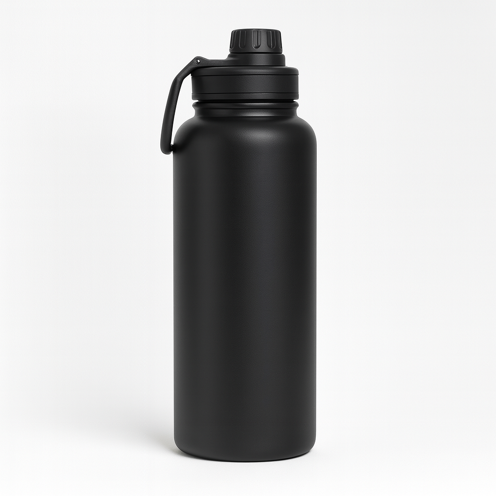 Garrafa Térmica Onda Preta 500ml