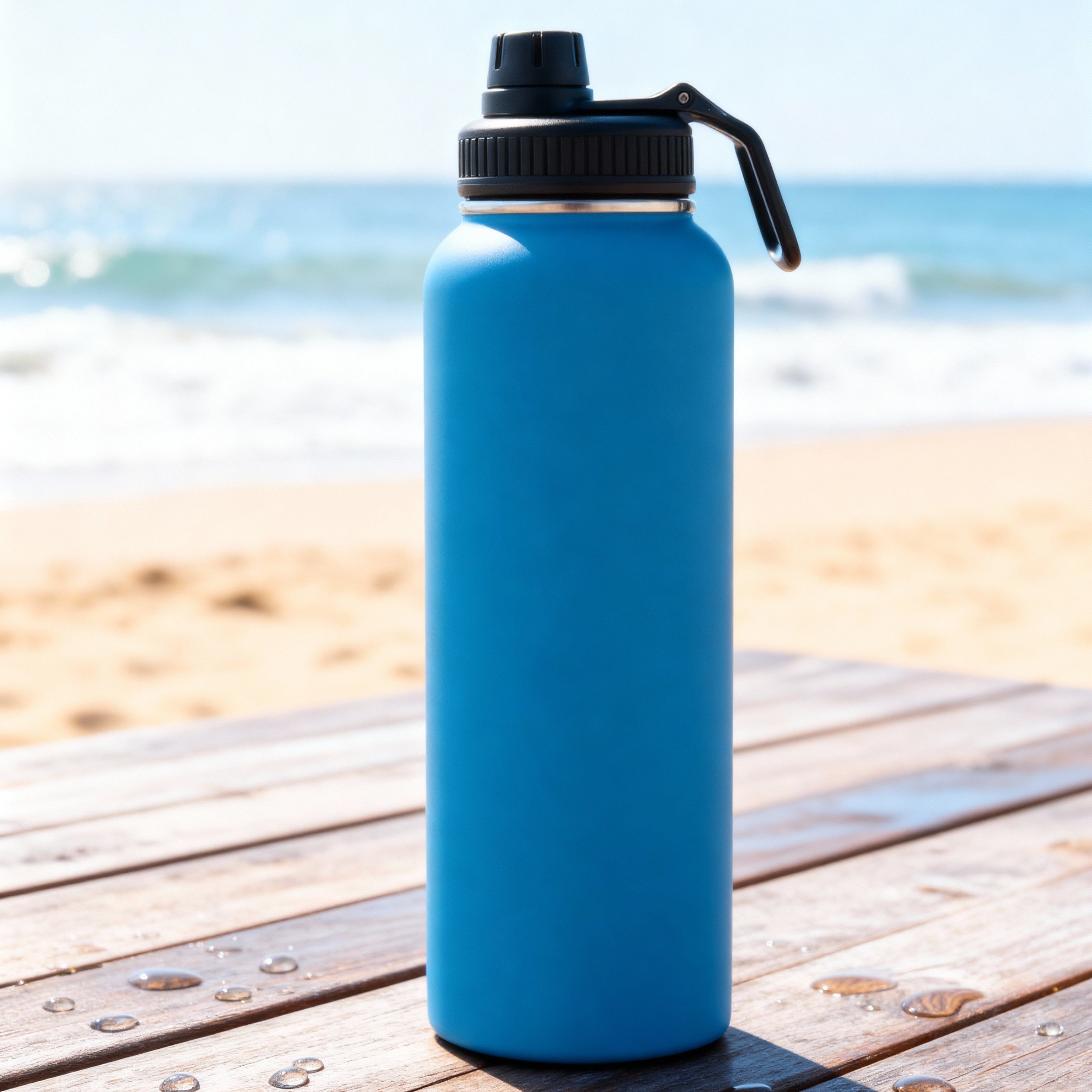 Garrafa Térmica Onda Azul 500ml