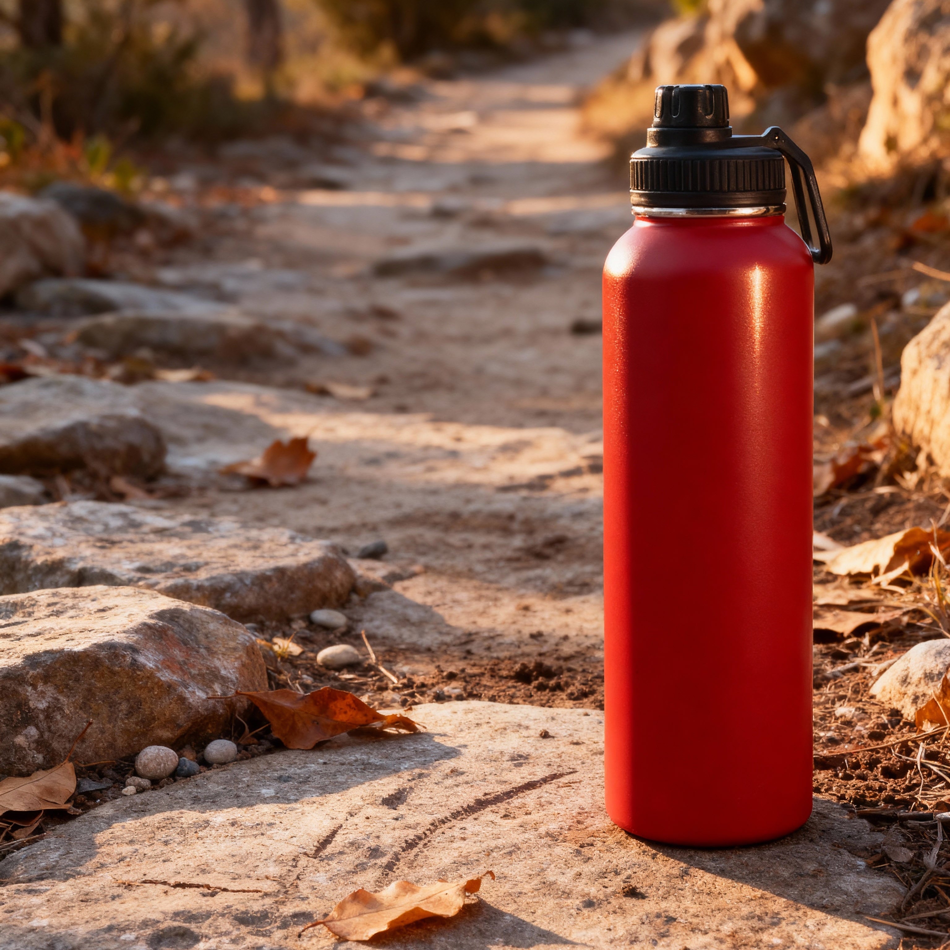 Garrafa Térmica Onda Vermelha 500ml